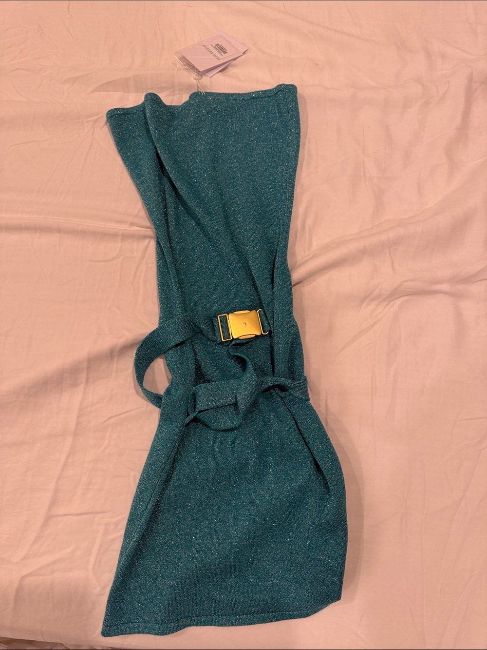 Asta Resort Gisele Strapless Mini Dress in Swimming Pool Blue - Picture 5 of 10